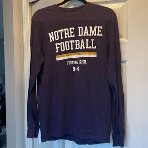 Under Armour Notre Dame men’s navy long sleeve shirt.